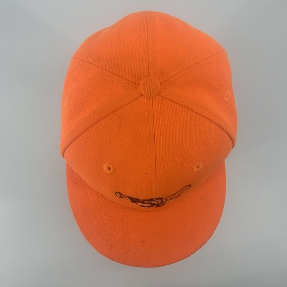Adult New Era 59Fifty Fitted Hat Baltimore Orioles Size 6 5/8 Bright Orange - Picture 6 of 12